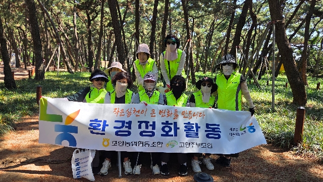 고향주부모임 환경정화활동 대표 이미지